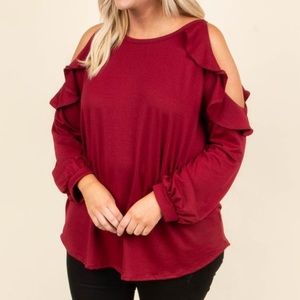 Giving the Cold Shoulder Top, Chic Soul